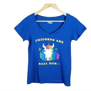 WOMEN'S-Joe Boxer unicorn t shirt